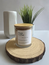 Load image into Gallery viewer, Fresh Coffee Coconut Soy Wax Scented Candle 8.5 oz.