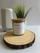 Load image into Gallery viewer, Fresh Air Coconut Soy Wax Scented Candle. Two Cotton wicks. 8.5 oz.