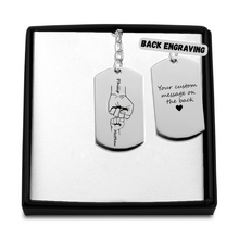 Load image into Gallery viewer, Best Gift For Dad 2024, Father and Child Hand-in-Hand Keychain