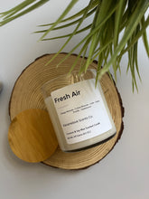 Load image into Gallery viewer, Fresh Air Coconut Soy Wax Scented Candle. Two Cotton wicks. 8.5 oz.