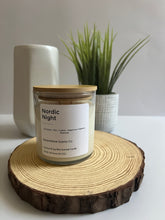 Load image into Gallery viewer, Nordic Night Coconut Soy Wax Scented Candle 8.5 oz