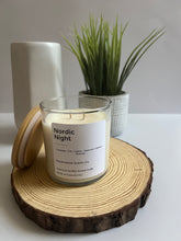 Load image into Gallery viewer, Nordic Night Coconut Soy Wax Scented Candle 8.5 oz