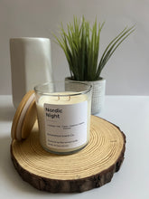 Load image into Gallery viewer, Nordic Night Coconut Soy Wax Scented Candle 8.5 oz