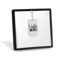 Load image into Gallery viewer, Daddy Is My Hero Keychain, Gift For Dad, Amazing Gift For Dad, Fathers Day 2024