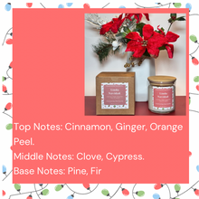 Load image into Gallery viewer, Linda Navidad Soy Coconut Wax Candle 8.5 oz.