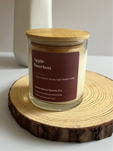 Load image into Gallery viewer, Apple Bourbon Scented Candle 8.5 oz. Coconut Soy Wax
