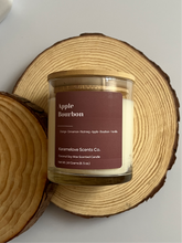 Load image into Gallery viewer, Apple Bourbon Scented Candle 8.5 oz. Coconut Soy Wax
