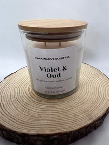 Violet & Oud Scented Candle