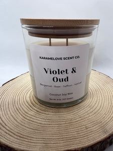 Violet & Oud Scented Candle