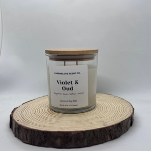 Violet & Oud Scented Candle