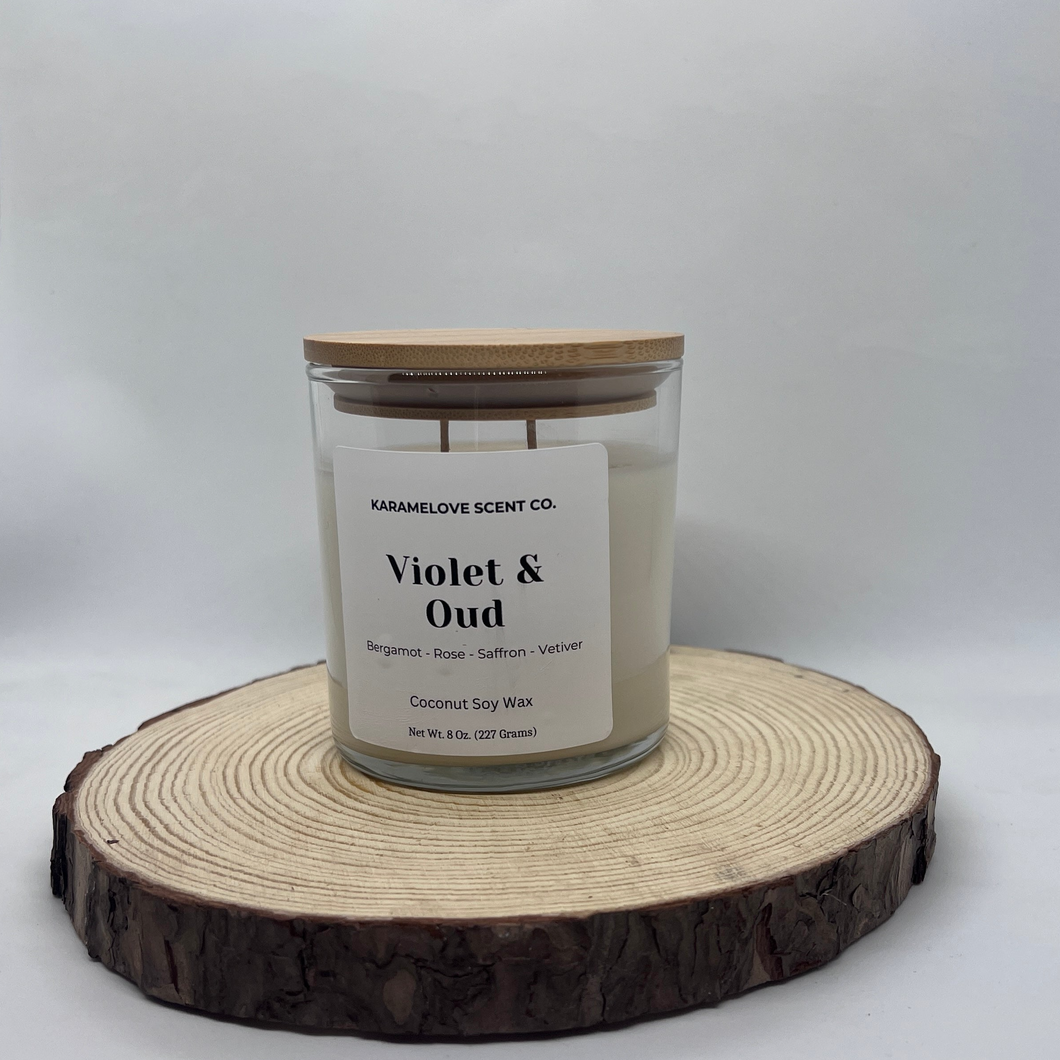 Violet & Oud Scented Candle